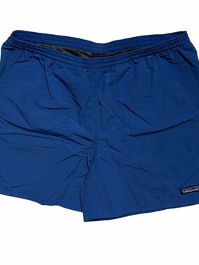 Patagonia Men’s Surf Lined Beach Shorts Size S Navy Beach Pockets Drawstring
